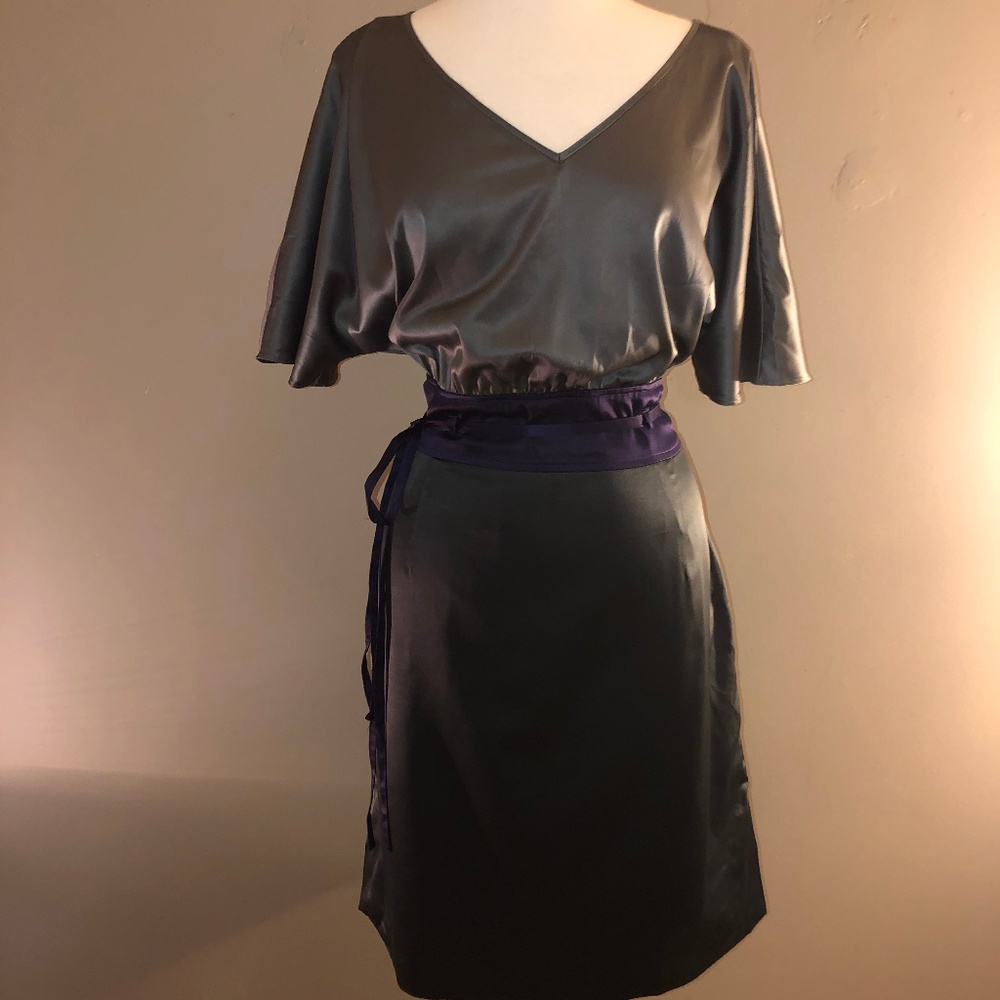 Grey and Purple Dress